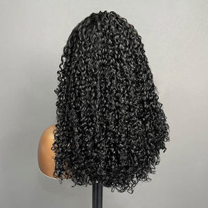 SDD vente en gros 13x4 perruques dentelle avant Pixie bouclés 300% densité perruques frontales de cheveux humains - Product Image 4