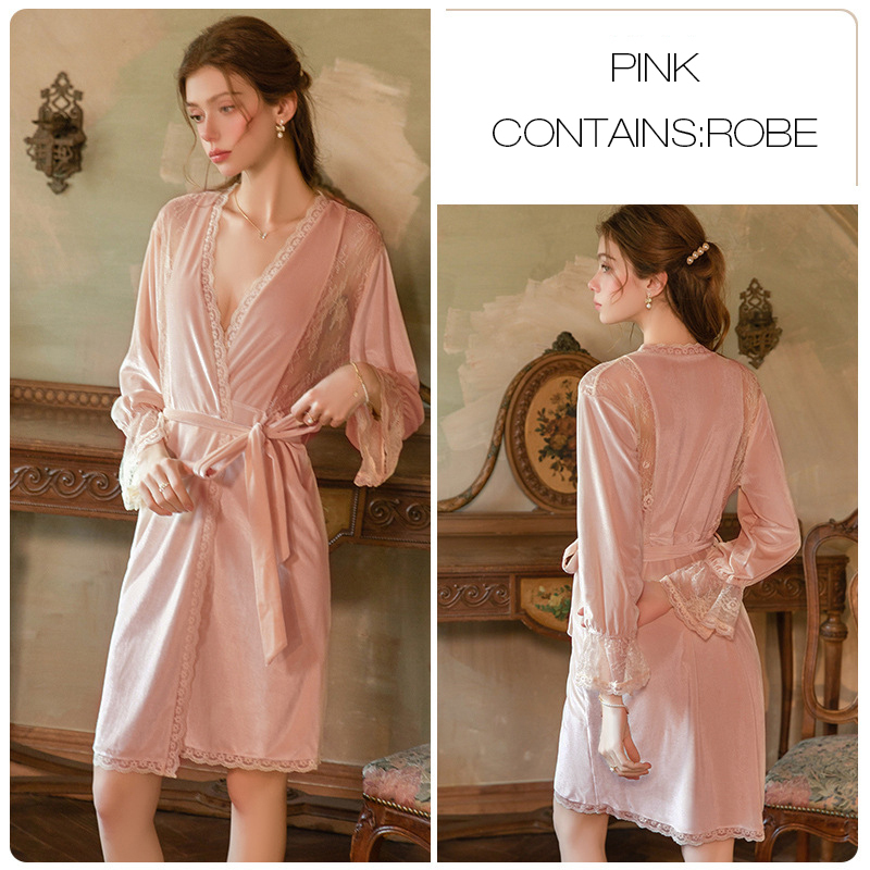 Pink-3879 robe