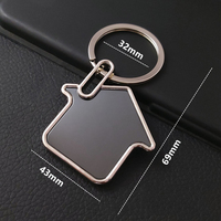 Porte-clés de marque automobile, cadeau promotionnel publicitaire, gravure au laser sur métal, logo en alliage de zinc, porte-clés vierge pour hôtel