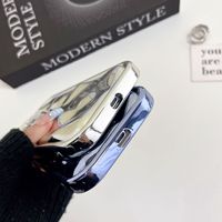 Coque antichoc étanche en TPU de haute qualité, nouveau design stéréo, plaqué argent, noir météorite, pour iPhone 11-17 Pro