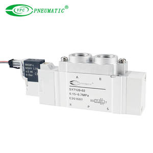 Vanne solénoïde pneumatique à double bobine VPC Custom <span class=keywords><strong>SY7220</strong></span> 5/2 voies, haut débit, 1/4" 3/8", vanne de commande d'air DC24V - Product Image 5