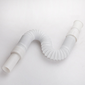 Tuyau de drainage flexible en PVC, diamètre intérieur 1 pouce 1/2 pouce, pour évier de salle de bain, plomberie - Product Image 1