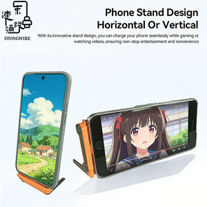 240W <strong>Type</strong>-<strong>C</strong> USB3.1 Soft Silicone Laptop <strong>Charging</strong> <strong>Cable</strong> with Phone Stand Connector Portable PD3.0 5A Fast Charger for IOS/Android - Product Image 2