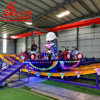 Manège Soucoupe Volante Mini UFO Rotatif Économique pour Parc d'Attractions, Équipement d'Extérieur en Fibre de Verre et Acier pour Enfants et Adultes