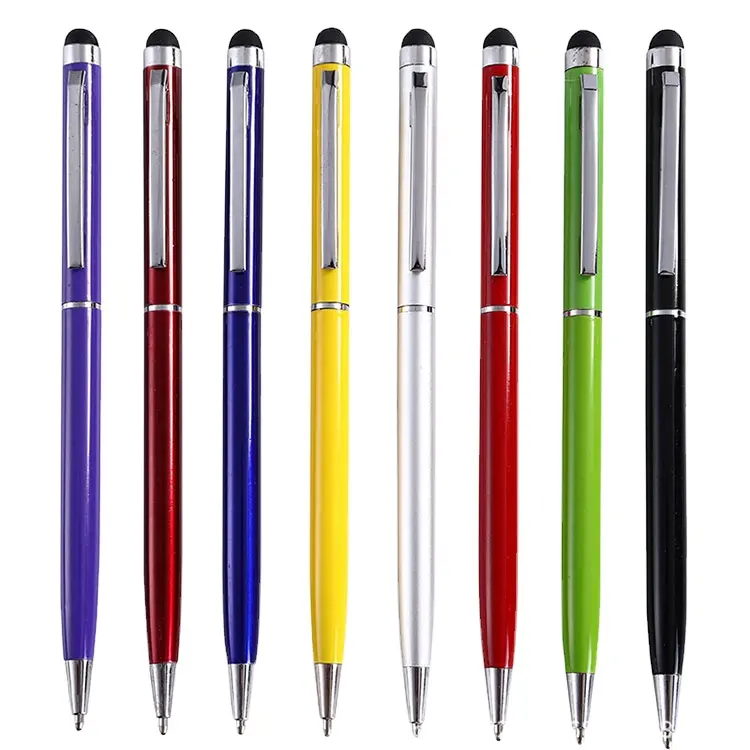 Metal Touch Screen Ballpoint Stylus Pen For iPhone Samsung Android