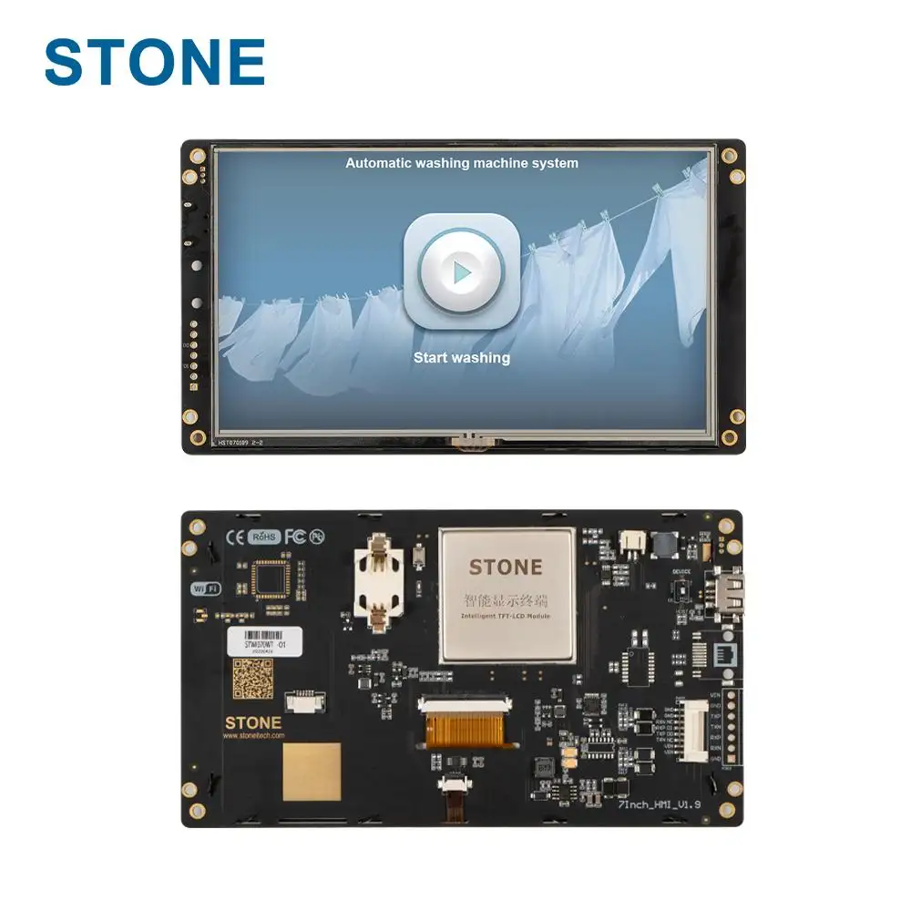 حجر ، شاشة LCD مدمجة TFT بشاشة عرض x ay STONE شاشة تعمل باللمس HMI