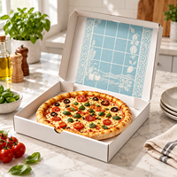 HAIXING Pizza doos op maat met reliëfdruk en gerecycleerde materialen, golfkarton voor authentieke pizzeria's
