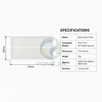 Filtre HEPA de remplacement pour aspirateur robot Mi-dea M9 / Eur-eka NER E10s / E20 Plus / Obode A8