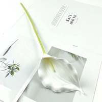Künstliche Calla-Lilie aus EVA, Einzelner Blumenstiel für Hochzeiten und Außeneinsatz, Großhandel, Realistische Kunstblume