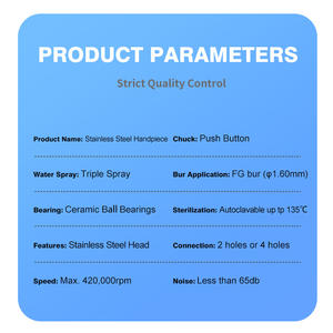 Máquina de limpieza Pieza de mano dental Turbina de alta velocidad Pieza de mano dental Escalador dental Pieza de mano - Product Image 6