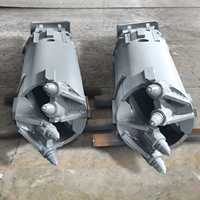 Bucket Pengeboran Batu untuk Sany SR135 & Bauer BG15 Piling Rig |   Baja Mangan DSDB Q355B 800-1000mm 130x130 Kelly Box