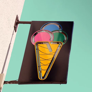 UVペインティングカスタムLEDネオンサイン3Dライトボックス屋内/屋外広告ショッピングモールアイスクリームバー建物 - Product Image 3