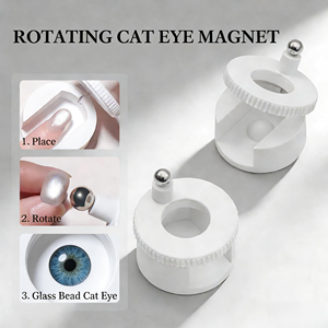 <span class=keywords><strong>Outil</strong></span> magnétique rotatif multifonctionnel pour nail art, aimant œil de chat puissant à aspiration automatique pour perles de verre, avec large éclairage - Product Image 6