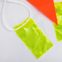 Drapeau de signalisation routière en vinyle à prix de gros avec bande réfléchissante jaune
