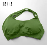 Soutien-gorge de yoga sans couture de haute qualité, dos nu, avec un design de col en nylon légèrement mat, pour la remise en forme et l'exercice des femmes