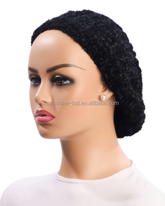 Nouvelle meilleure qualité femmes israël moucheté teinture Chenille Snoods Snoobies et bérets tricoté femmes juives bandeau chapeaux religieux - Product Image 2