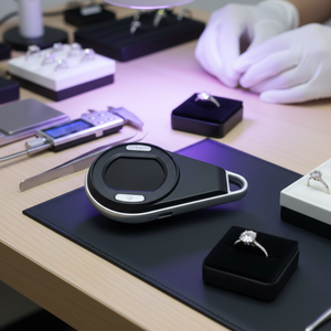 <span class=keywords><strong>Microscope</strong></span> LED portable avec 3 LED + 3 LED UV, affichage numérique, verre ABS, loupe à bijoux 5X/10X/15X, évaluation de bijoux 1 - Product Image 1