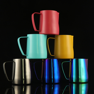 Hot bán biểu tượng tùy chỉnh sữa bọt <span class=keywords><strong>Pitcher</strong></span> <span class=keywords><strong>Espresso</strong></span> hấp bọt nồi 304 thép không gỉ sữa Jug cup - Product Image 4