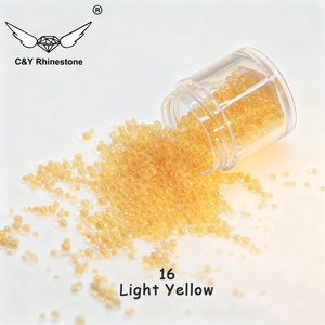 Perles de verre mélangées CY, perles AB, billes rondes transparentes, strass minuscules, micro-perles caviar, accessoires <span class=keywords><strong>pour</strong></span> ongles - Product Image 4