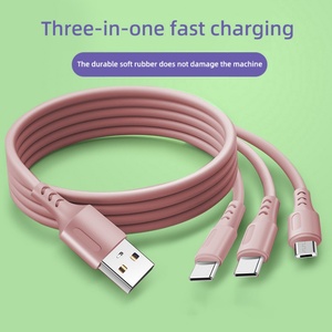 Cable de Carga Rápida 3 en 1 de 10W, 1.2m 2m 2.5m, Cable USB Compatible con Carga Rápida, Gran Venta - Product Image 4