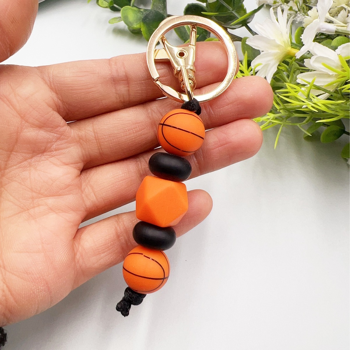 New Minimalist 3D Bear Silicone Wooden Cartoon Beaded Lanyard ID Necklace Key Tag Image 2