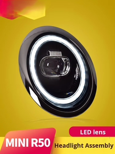 Para <span class=keywords><strong>BMW</strong></span> <span class=keywords><strong>MINI</strong></span> <span class=keywords><strong>R50</strong></span> montaje de faros R52 lente LED modificada 12V circulación diurna y luz de señal de giro condición nuevo Plug and Play - Product Image 3