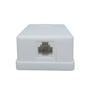 Boîtier de surface étanche 6P4C 6P2C 1 port 2 ports double <span class=keywords><strong>prise</strong></span> RJ11, boîtier simple à rosette, boîtier téléphonique - Product Image 5