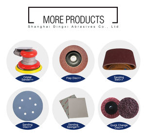 מלטשת דיסקית פנאומטית מסתובבת 125 מ\\\"מ מדגם DNSCHIE עם נייר ליטוש עם סקוץ' לשימוש ברכב ובעץ - Product Image 5