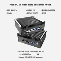 Mini PC Industrial Intel Core I5 6200U, 2LAN, 1*HDMI, 1*DP, 2COM, Sin Ventilador