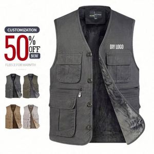 Customizable <b>Top</b> Design High Quality Work Vest Fashion Clothing 2023 High Quality Practical Vest Vest - Product Image 4