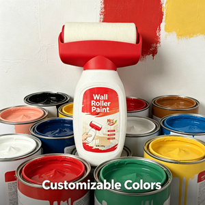 สีทาผนังแบบลูกกลิ้งสีแดง สำหรับทำให้ผนังขาวขึ้นและปกปิดคราบ ใช้งานง่ายด้วยสูตรคุณภาพสูงที่ได้รับการปรับปรุง  สามารถเลือกสีได้ตามต้องการ - Product Image 5