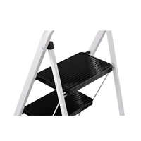 Échelle en acier pliable EN 131 à 2 marches, couleurs personnalisées modernes et durables, épaisseur 0,9 mm, capacité 150 kg, garantie 1 an