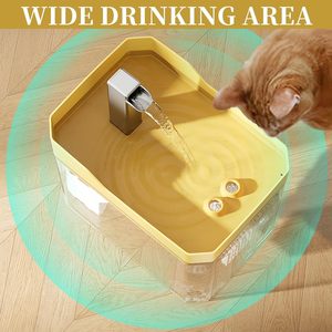 Fontanella per Animali Domestici, Distributore d'Acqua Silenzioso a Flusso Continuo per Gatti e Cani, Grande Capacità, Abbeveratoio Automatico in Plastica - Product Image 6