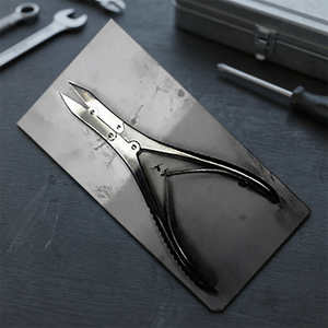 ASAP <b>Heavy</b> <b>Duty</b> Chiropody Podiatry Nail Clipper Metal Straight Blade Pointed Tip Wide Jaw Opening 10mm Long Handle for Nails - Product Image 2