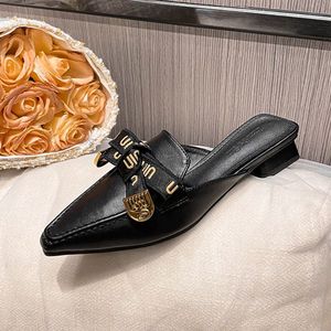 2.5CM New Color Elegante Chaussures Femmes Low <b>Mules</b> Loafer Women low Heels - Product Image 5