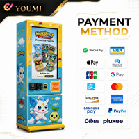 Grand distributeur publicitaire intelligent de cartes à collectionner Pokémon (TCG) avec lecteur de cartes pour paquets de cartes et boîtes mystères