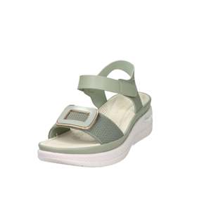 Sandales compensées Donna Serena pour femme, vert aqua, talon de 5 cm, taille 40 - Product Image 5