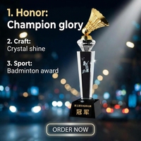 Trophée en cristal torsadé de style moderne, de haute qualité, écologique, avec base noire, gravure au laser, design personnalisé