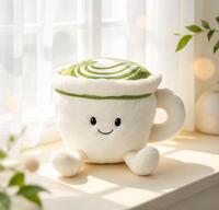 Jouets en peluche personnalisés, figurines de tasses à café personnalisées, matériau ultra-doux, production OEM sur mesure.