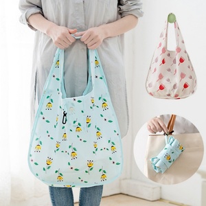 High Quality Custom Reusable Grocery Folding <b>Shopping</b> Tote Zipper <b>Bag</b> Large Fashionable Cartoon Design Reusable <b>Shopping</b> Pocket - Product Image 1