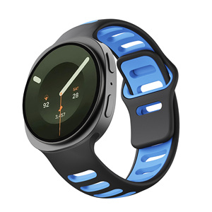Correa de reloj de silicona transpirable hueca de dos colores al por mayor, correa de repuesto deportiva personalizada OEM para Samsung Galaxy Watch 9 - Product Image 6