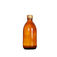 Sirop de codeine 30 ml, 60 ml, 100 ml, flacon en verre ambré avec bouchon à vis et emballage en carton pour médicaments liquides
