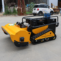 Fabrika Fiyatı 1000mm Benzinli Sıfır Dönüşlü Çim Biçme Makinesi Uzaktan Kumandalı Çim Biçme Makinesi Dik Yol Kenarlarında Biçme İçin