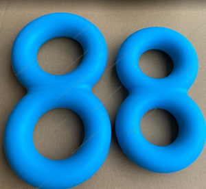 Yıkılmaz doğal kauçuk eğlenceli sekiz şekilli 8 şekil dayanıklı yıkılmaz köpek oyuncak çiğnemek - Product Image 2