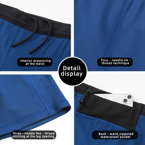 Tùy Chỉnh Người Đàn Ông Của Thể Thao Chặt Chẽ Độ Đàn Hồi Cao Ngoài Trời Nhanh Chóng Làm Khô Chạy Và Tập Thể Dục Năm Inch Yoga Nén Đào Tạo Quần Short - Product Image 5