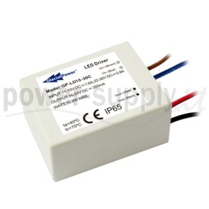 Controlador LED Glacial Power LD15-24C 17.5W 700mA DC 12V Entrada Impermeable Canal Único Topología Buck - Product Image 1