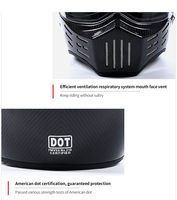 Nuevo Diseño Casco Integral para Motocicleta de Kart, Casco de Fibra de Carbono, Personalizado con Certificación DOT CCC, Estilo Retro para Motorrad