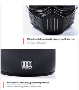 新デザイン フルフェイス カート用 コンデンサー モーターサイクルヘルメット カーボンファイバー製 カスタム DOT CCC認証取得 ヘルメット モトラッド レトロ レッド - Product Image 6