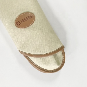 방수 PU 슬리퍼 홈 호텔 여행 항공사 사용 럭셔리 실내 가죽 슬리퍼 - Product Image 4