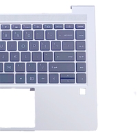 Nouveau repose-poignets supérieur pour ordinateur portable HP Probook 440 445 G9 G8 N01286-001 N01287-001 M23770-001 M23769-001 Clavier rétroéclairé argenté